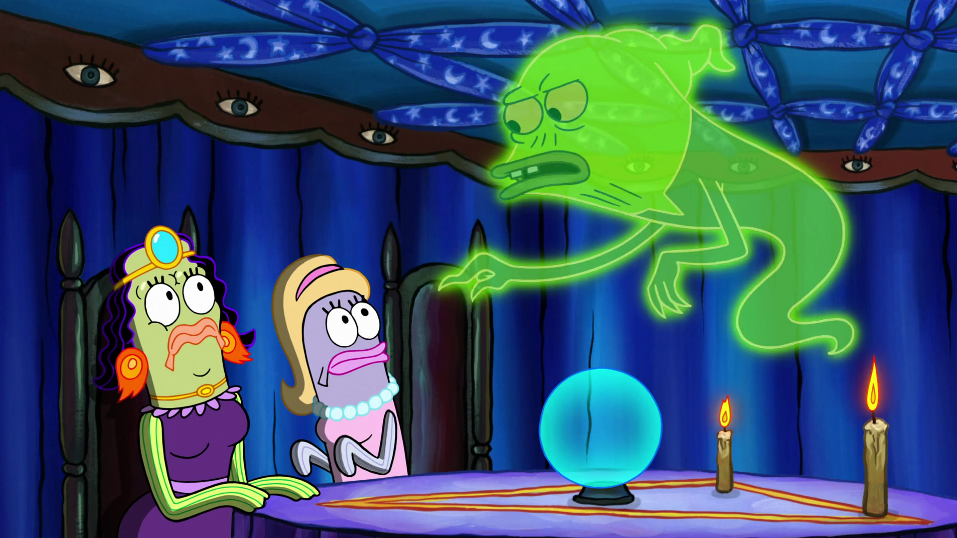 spongebob as a ghost