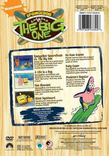 SpongeBob vs. The Big One (DVD) | Encyclopedia SpongeBobia | Fandom