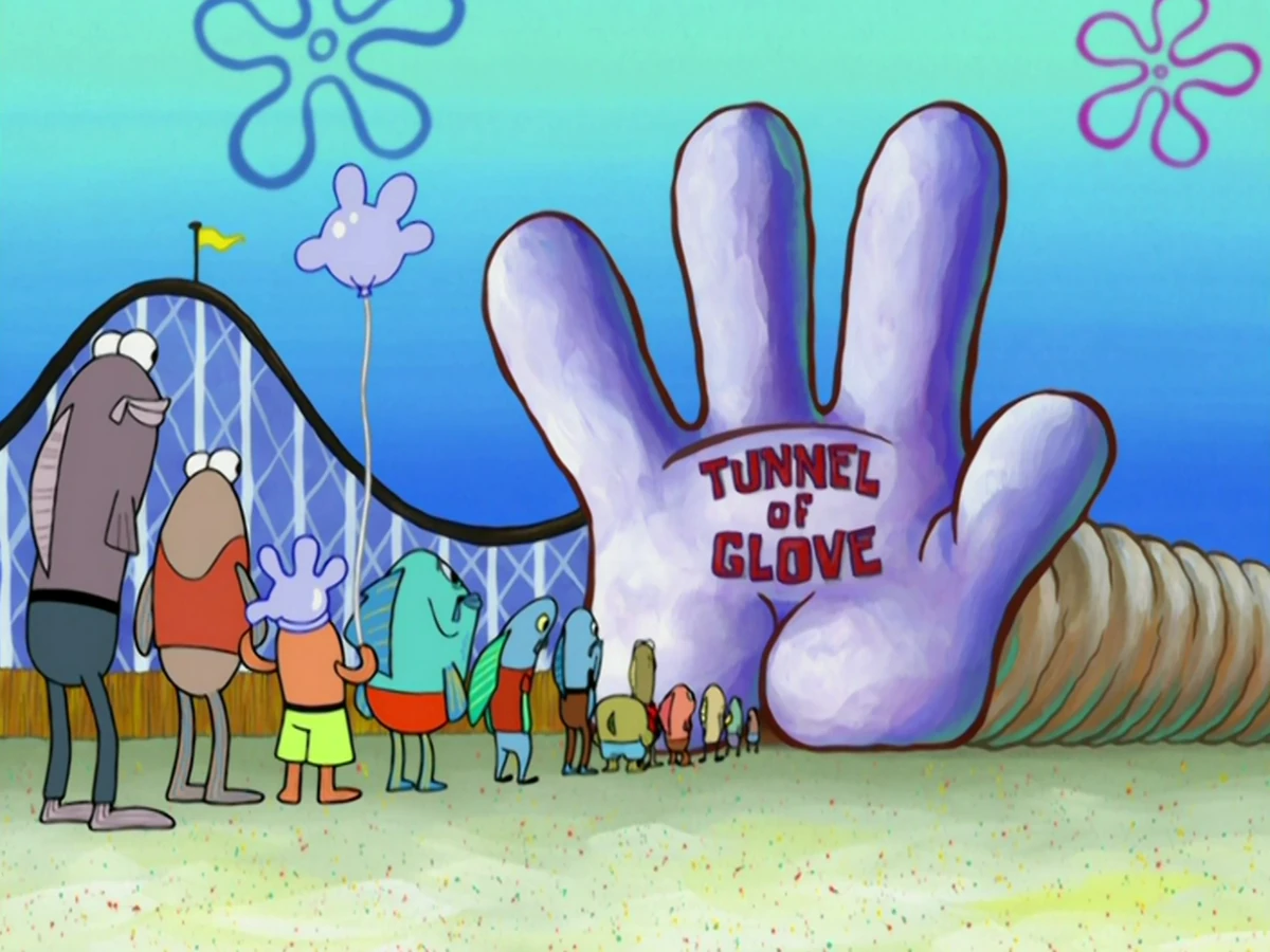 Tunnel of Glove (ride) Encyclopedia SpongeBobia Fandom