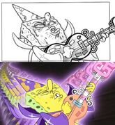 Storyboard / Final Scene (SpongeBob shredding)