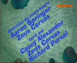 Spongicus - Error in French credits