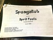 SpongeBob Fools in April storyboard panel