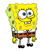 The stock art of SpongeBob used in the meme