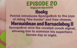 Hooky airdate on The First 100 Episodes 2009 DVD.png