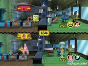 3d Spongebob, 3d Squidward & 2 3d Costumers, 3d Sandy & 1 3d Costumers, & 3d Patrick