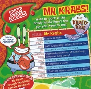 Mr. Krabs' fact sheet, listing "Wife: Mrs Krabs"