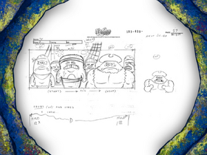 Grandpappy the Pirate storyboard panels-2