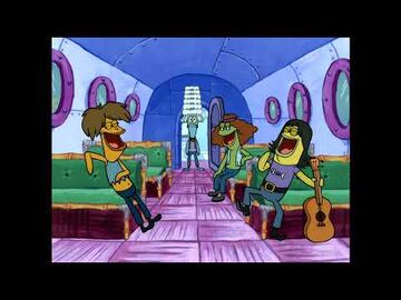 Spongebob with black wig 2025