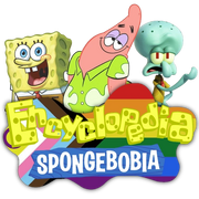 Encyclopedia SpongeBobia's logo used during Pride Month 2023