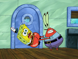 SpongeBob's missing arms error in Penny Foolish-1