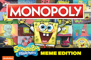 Monopoly SpongeBob SquarePants Meme Edition box art.