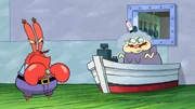 Incidental 82 working at the Krusty Krab.