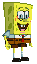 Early sprite of SpongeBob.