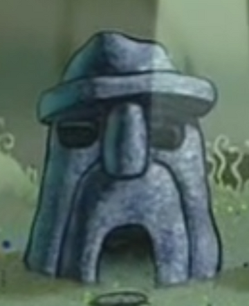 Squidward Looking Outside Window