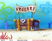 Unused painting of the Barg N-Mart.