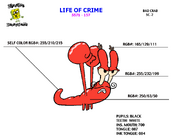 Bad crab model sheet