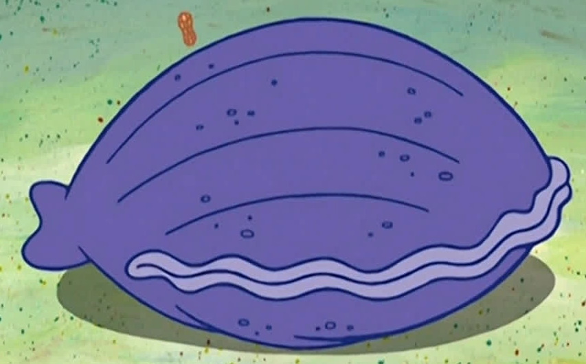 spongebob giant clam