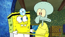 Squidward's missing wrinkles in Squidward's Sick Daze.png