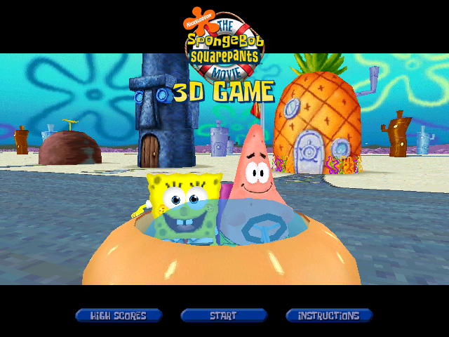 drive krabby patty mobile nick spongebob squarepants movie pc