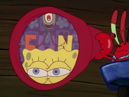 SpongeBob's eyelashes mistake in F.U.N.