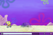 SpongeBob bumping into rock in Skater Sponge