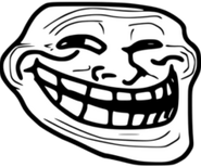 The original trollface before being mimicked by Plankton.