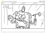 Storyboard panel of a deleted scene with the Punch-O-Matic (#1)