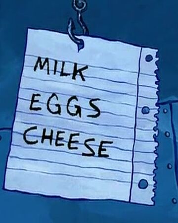 Floating Shopping List Encyclopedia Spongebobia Fandom