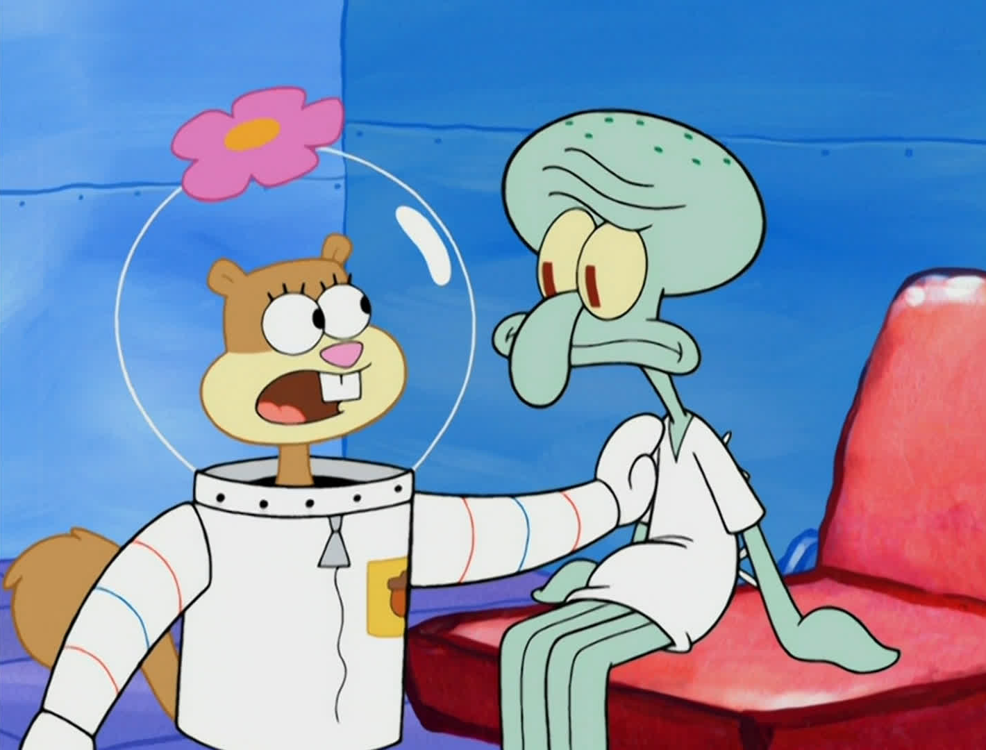 Squidward Sandy Relationship Encyclopedia Spongebobia Fandom 1077