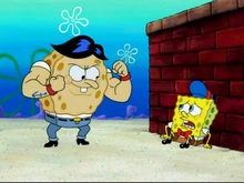 شاب سبونجبوب خائف من بلاك جاك