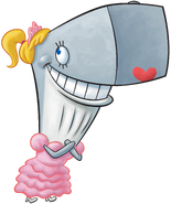 SpongeBob SquarePants Pearl Krabs Character Image Nickelodeon 2 Painted Version