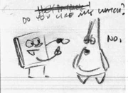 The only surviving English dialog of the short.