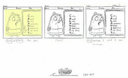 Storyboard of the "CALAMITY" scene