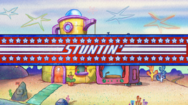 Stuntin' title card