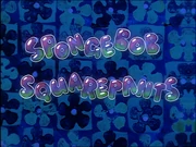 The bubble of the "SpongeBob SquarePants" text in the U.S. version