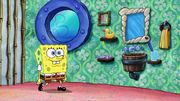 SpongeBob walking