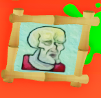 A picture frame of the meme in Nickverse.