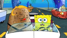 SpongeBob's missing eyelashes mistake in Potato Puff