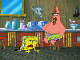SpongeBob's partial yellow eye mistake in Hide and Then What Happens?