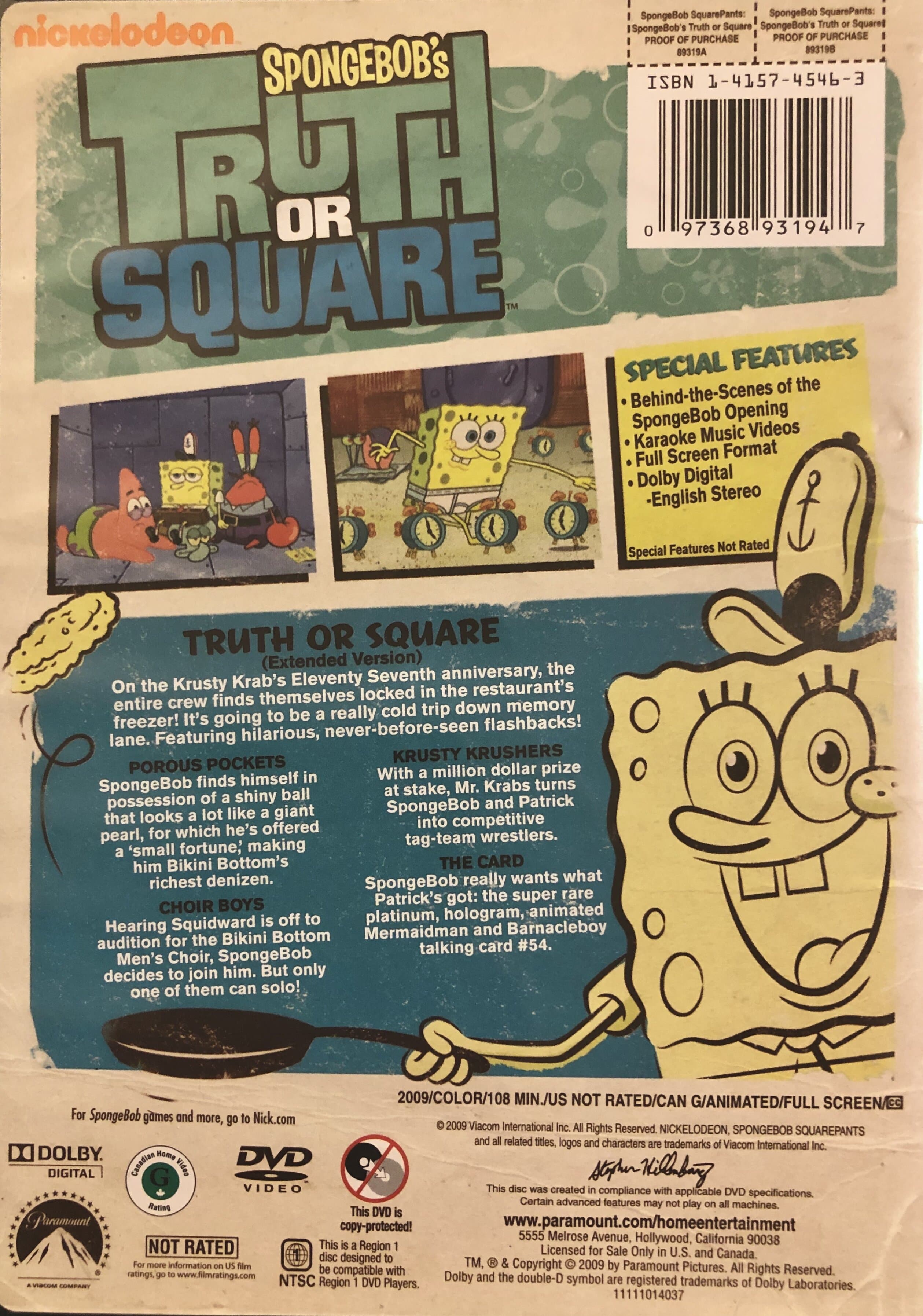 Spongebob S Truth Or Square Dvd Encyclopedia Spongebobia Fandom