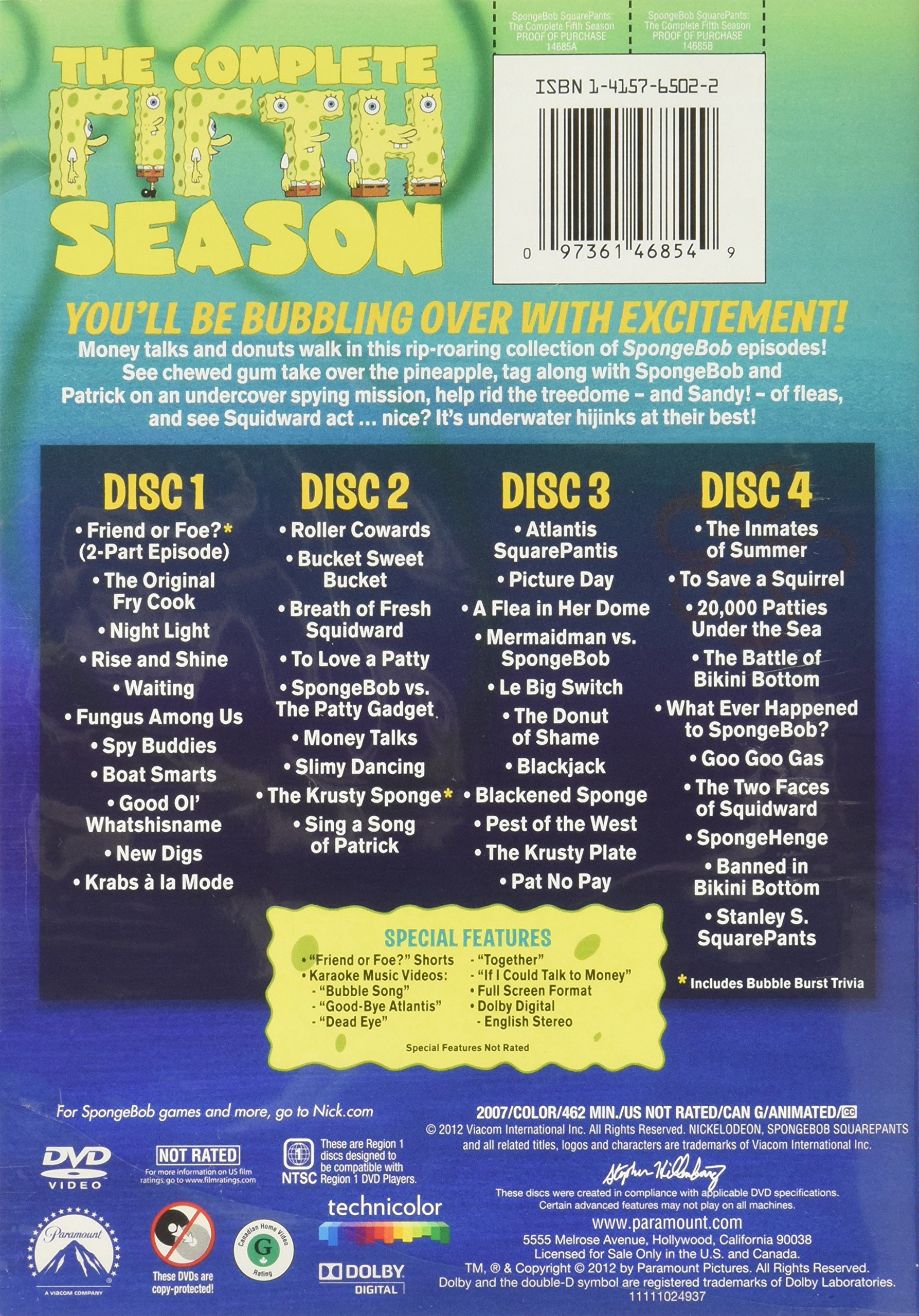 The SpongeBob SquarePants 8 Season DVD Collection