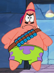 Patrick Wearing Army Outfit