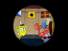 Планктон и Карен шпионят за мистером Крабсом