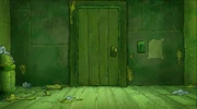 1427 background 5.jpg (84 KB) Bathroom entrance covered in filth (door closed)