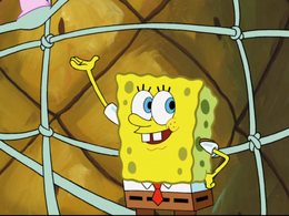 SpongeBob's sleeve error in Home Sweet Rubble