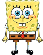 SpongeBob with mouth closed stock art