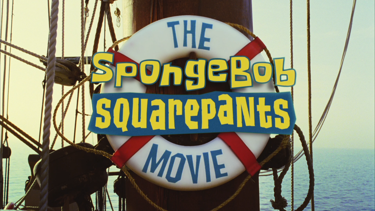 In The SpongeBob SquarePants Movie (2004), SpongeBob's pants are