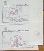Animatic of a deleted scene with Sandy.