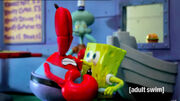 "SpongeBob Krabby Patties" skit from the Robot Chicken episode "Major League of Extraordinary Gentlemen."