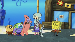 SpongeBob's eyelashes mistake in Pat the Horse